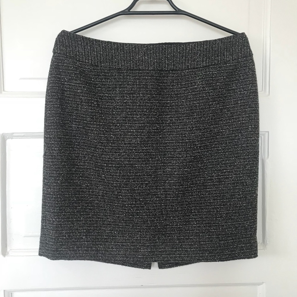 Halogen Tweed Skirt Zippered Back